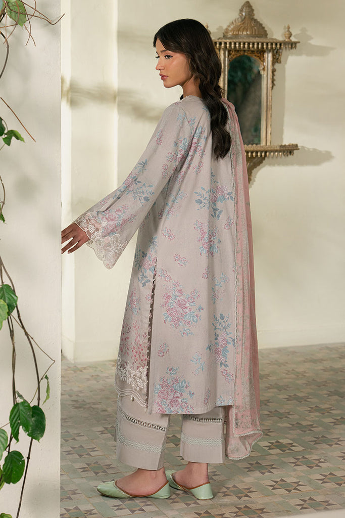 Cross Stitch | Emb Lawn Mahiri 26 | CRYSTAL SPLASH - Luxury Dress - available at Maria Faisal in UK and USA.