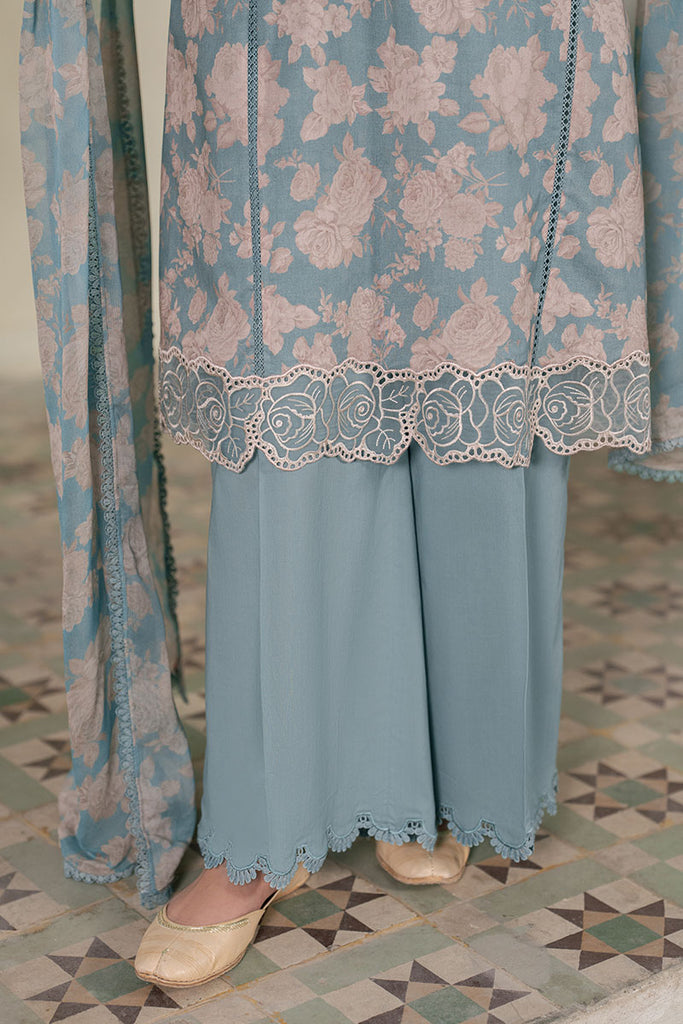 Cross Stitch | Emb Lawn Mahiri 26 | DUSK BLOOM - Luxury Dress - available at Maria Faisal in UK and USA.
