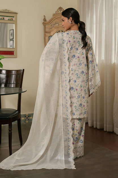 Cross Stitch | Emb Lawn Mahiri 26 | SUMMER GRACE - Luxury Dress - available at Maria Faisal in UK and USA.