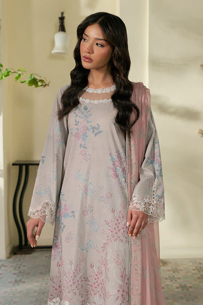 Cross Stitch | Emb Lawn Mahiri 26 | CRYSTAL SPLASH - Luxury Dress - available at Maria Faisal in UK and USA.