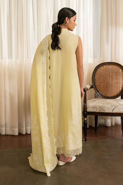 Cross Stitch | Emb Lawn Mahiri 26 | MELLOW GREEN - Luxury Dress - available at Maria Faisal in UK and USA.
