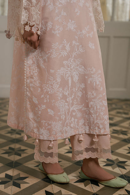 Cross Stitch | Emb Lawn Mahiri 26 | PASTEL MELODY - Luxury Dress - available at Maria Faisal in UK and USA.