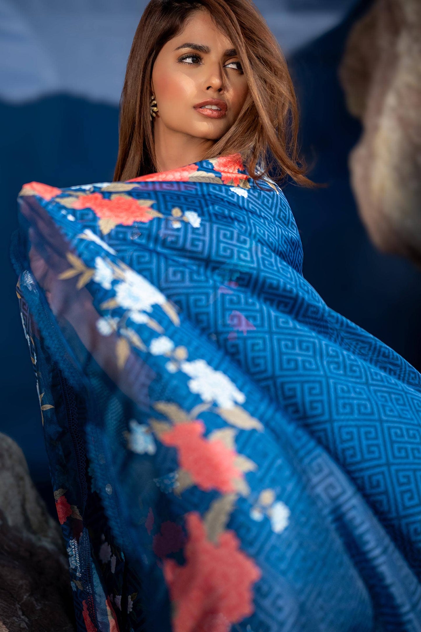 Sana Safinaz | Mahay Spring 24 | H241-013B-2BK - Ladies Clothes - Maria Faisal