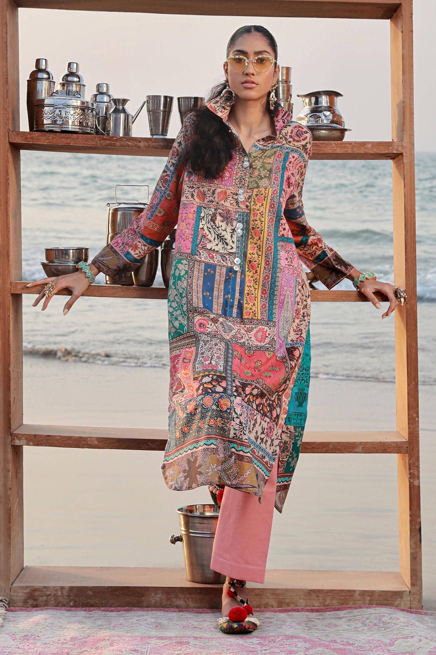 Sana Safinaz | Mahay Spring 24 | H241-014A-2C - Ladies Clothes - Maria Faisal