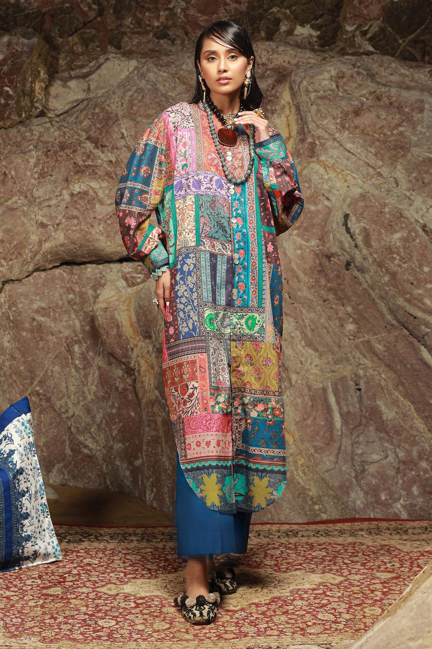 Sana Safinaz | Mahay Spring 24 | H241-014B-2C - Ladies Clothes - Maria Faisal