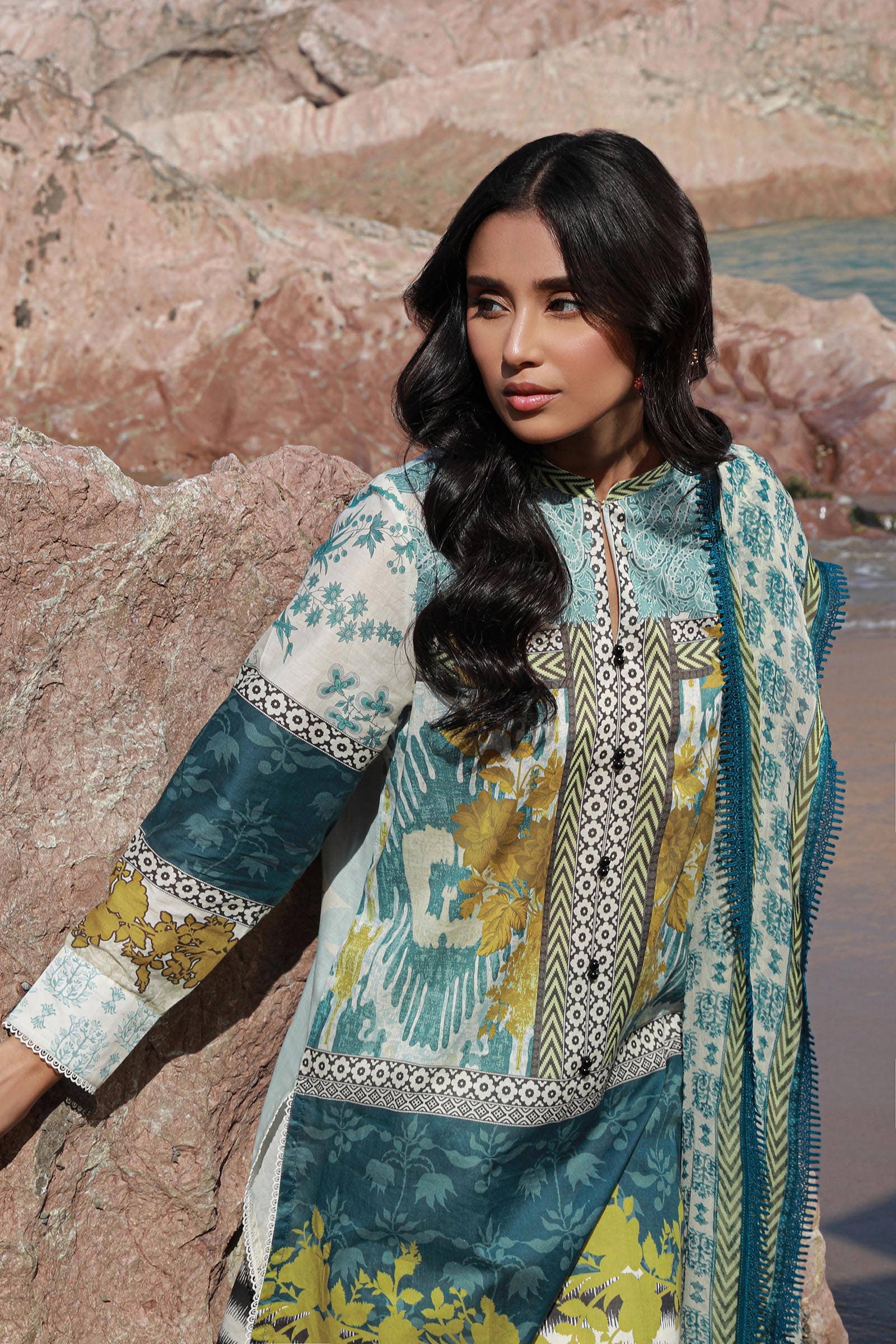 Sana Safinaz | Mahay Spring 24 | H241-015A-2I - Ladies Clothes - Maria Faisal