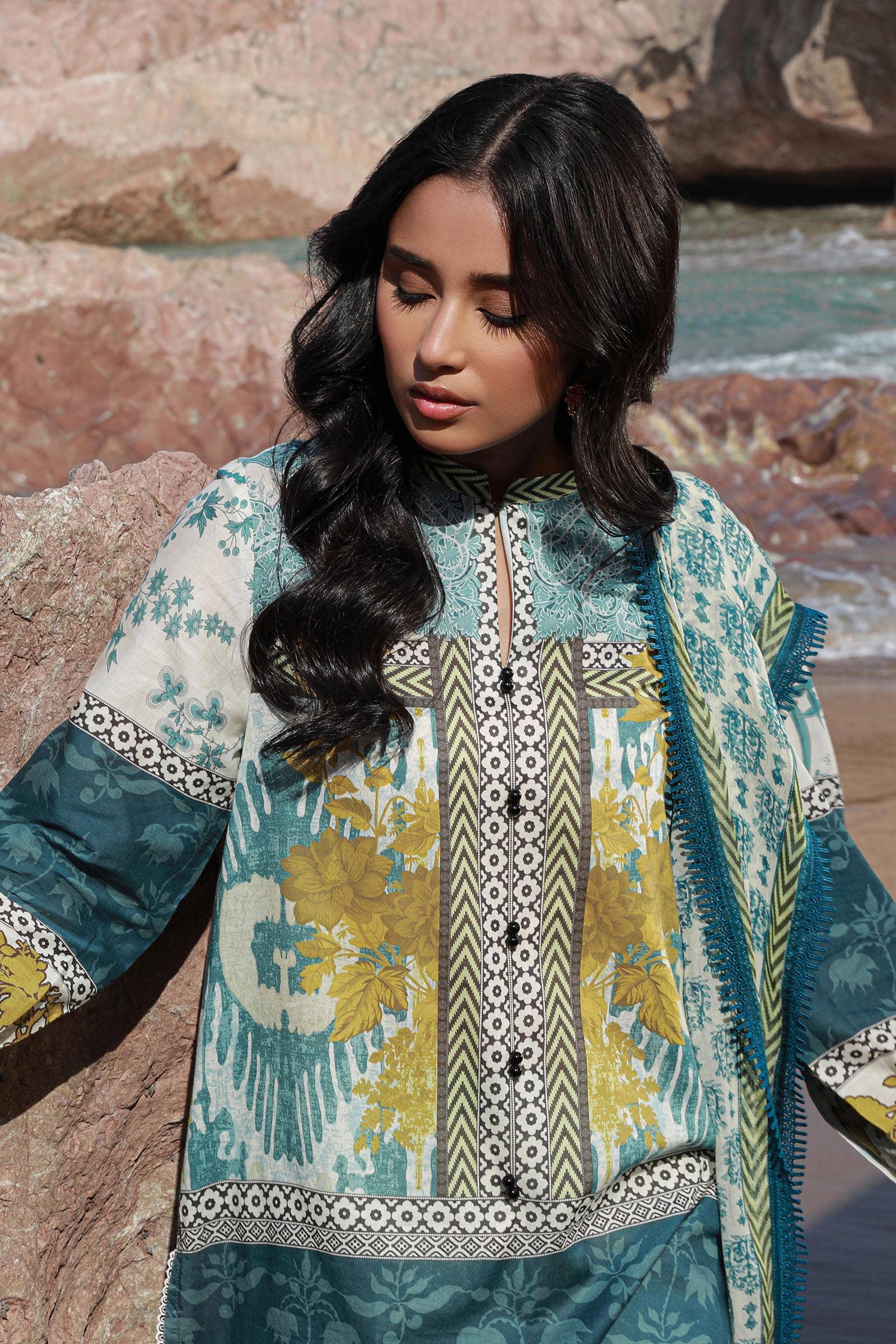 Sana Safinaz | Mahay Spring 24 | H241-015A-2I - Ladies Clothes - Maria Faisal