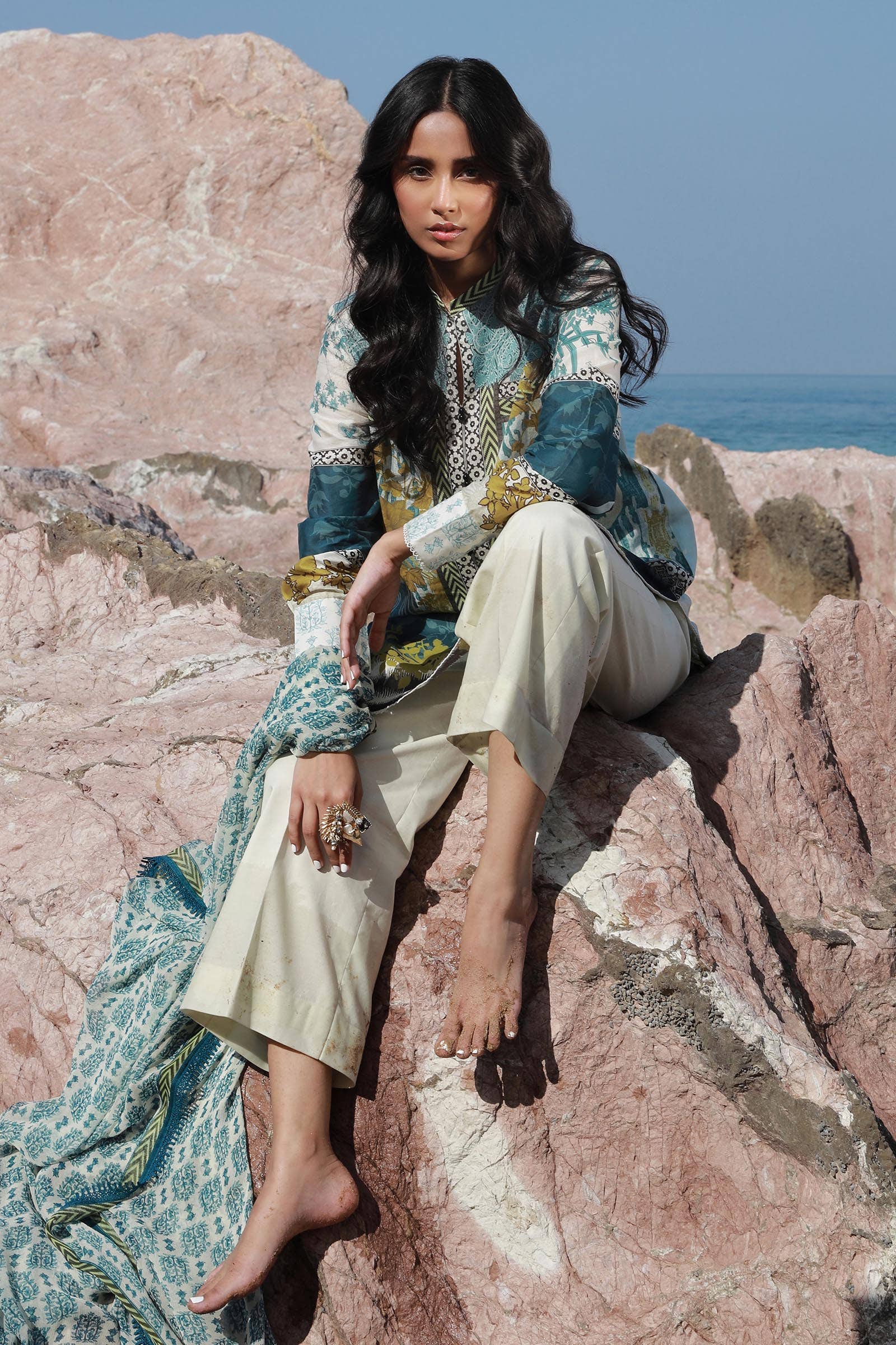 Sana Safinaz | Mahay Spring 24 | H241-015A-2I - Ladies Clothes - Maria Faisal