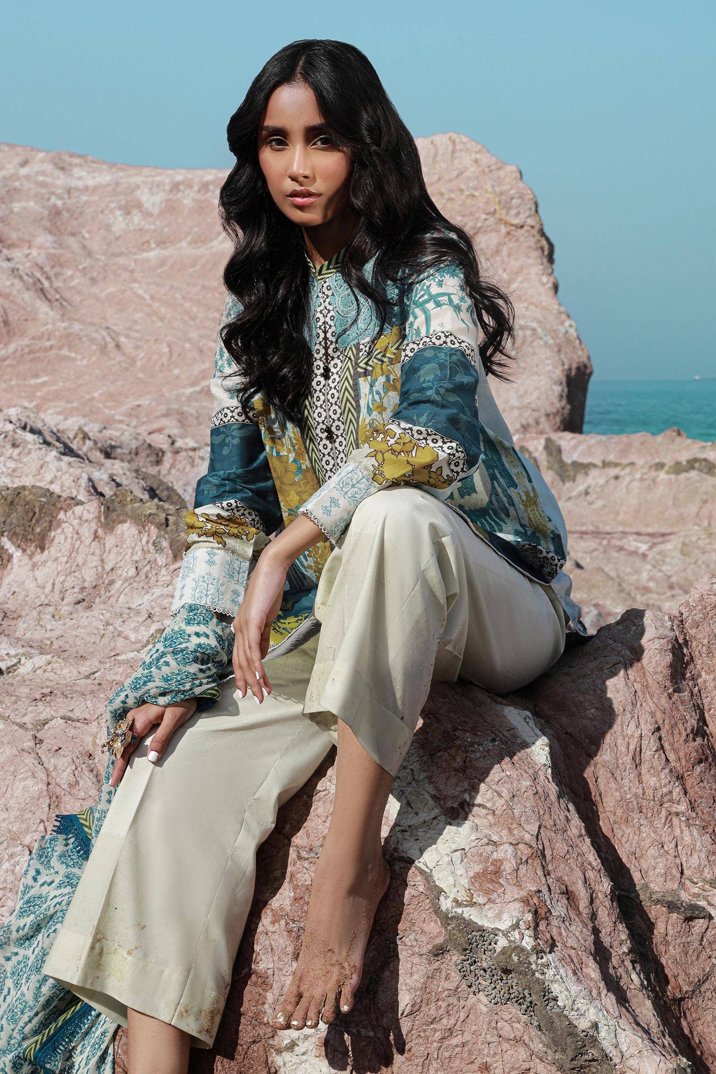 Sana Safinaz | Mahay Spring 24 | H241-015A-2I - Ladies Clothes - Maria Faisal