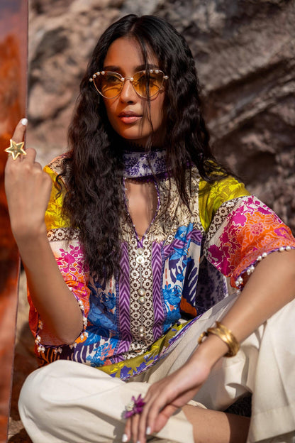 Sana Safinaz | Mahay Spring 24 | H241-015B-2I - Ladies Clothes - Maria Faisal