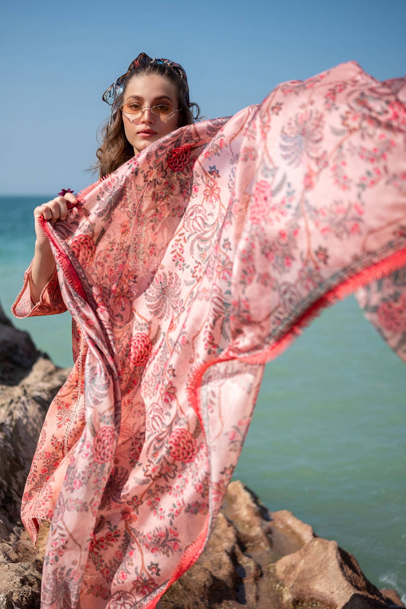 Sana Safinaz | Mahay Spring 24 | H241-016B-3CK - Ladies Clothes - Maria Faisal