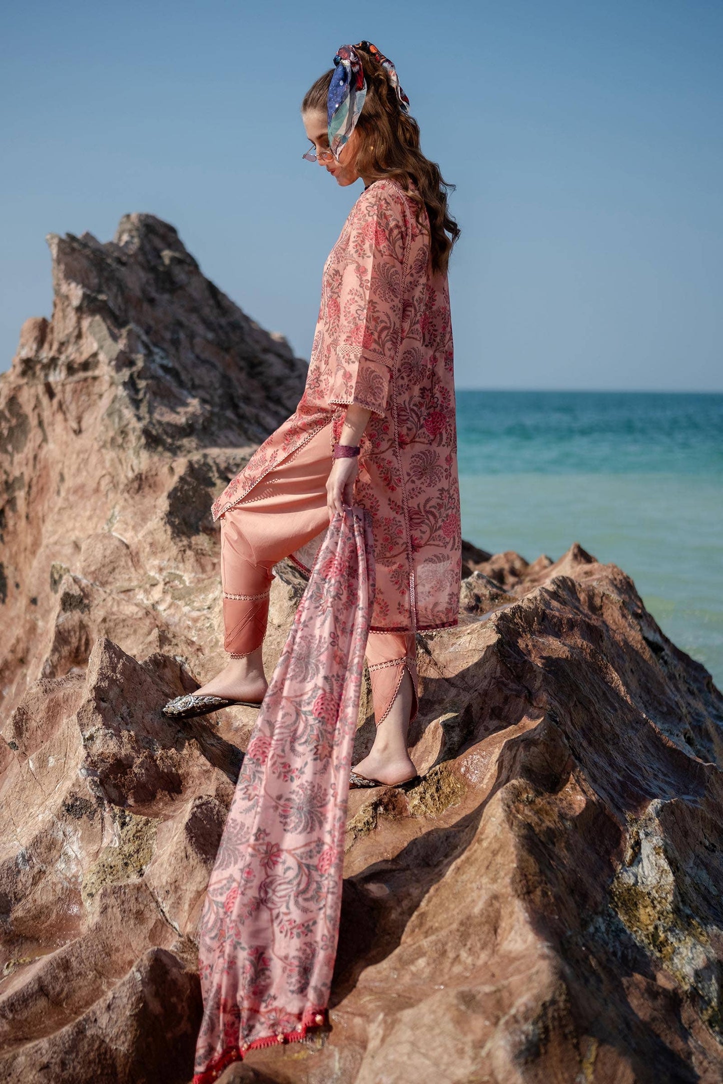 Sana Safinaz | Mahay Spring 24 | H241-016B-3CK - Ladies Clothes - Maria Faisal