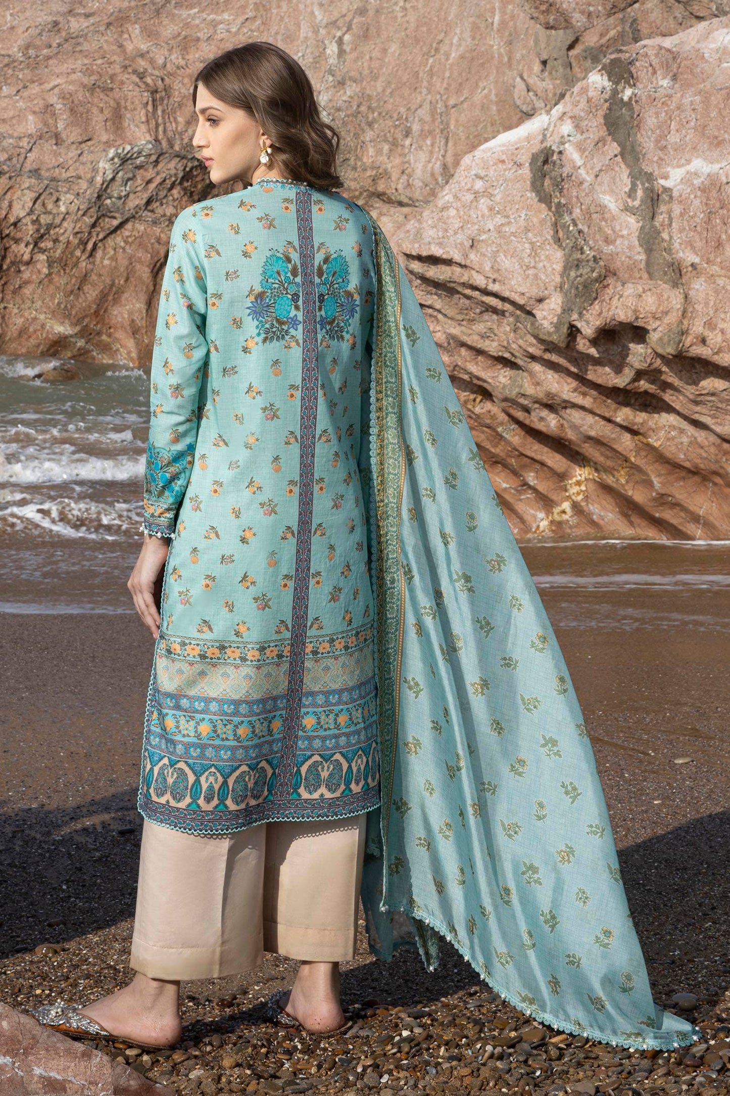 Sana Safinaz | Mahay Spring 24 | H241-017B-2BK - Ladies Clothes - Maria Faisal