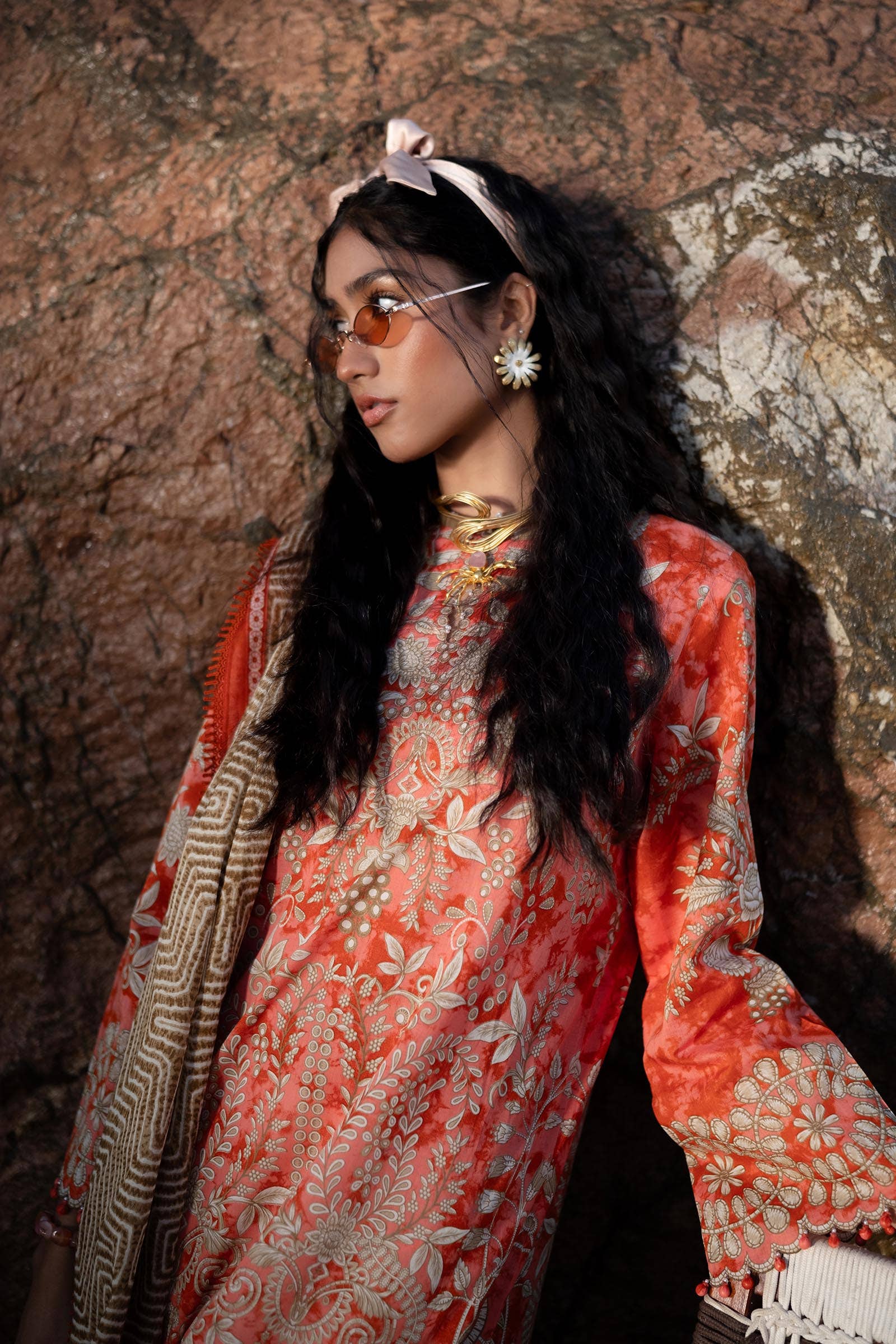 Sana Safinaz | Mahay Spring 24 | H241-018A-2BG - Ladies Clothes - Maria Faisal