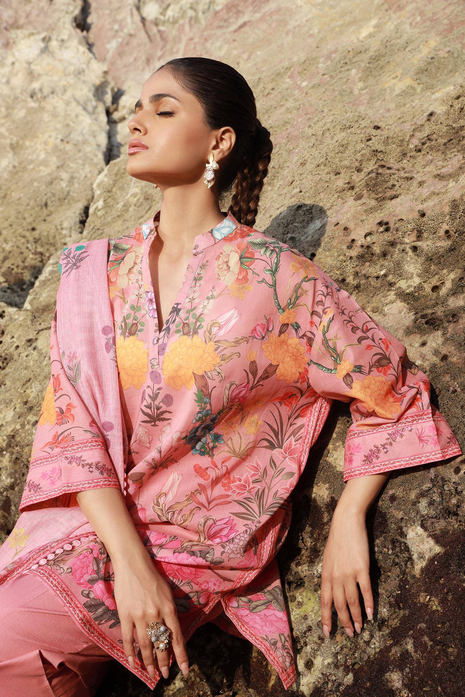 Sana Safinaz | Mahay Spring 24 | H241-019A-3CS - Ladies Clothes - Maria Faisal