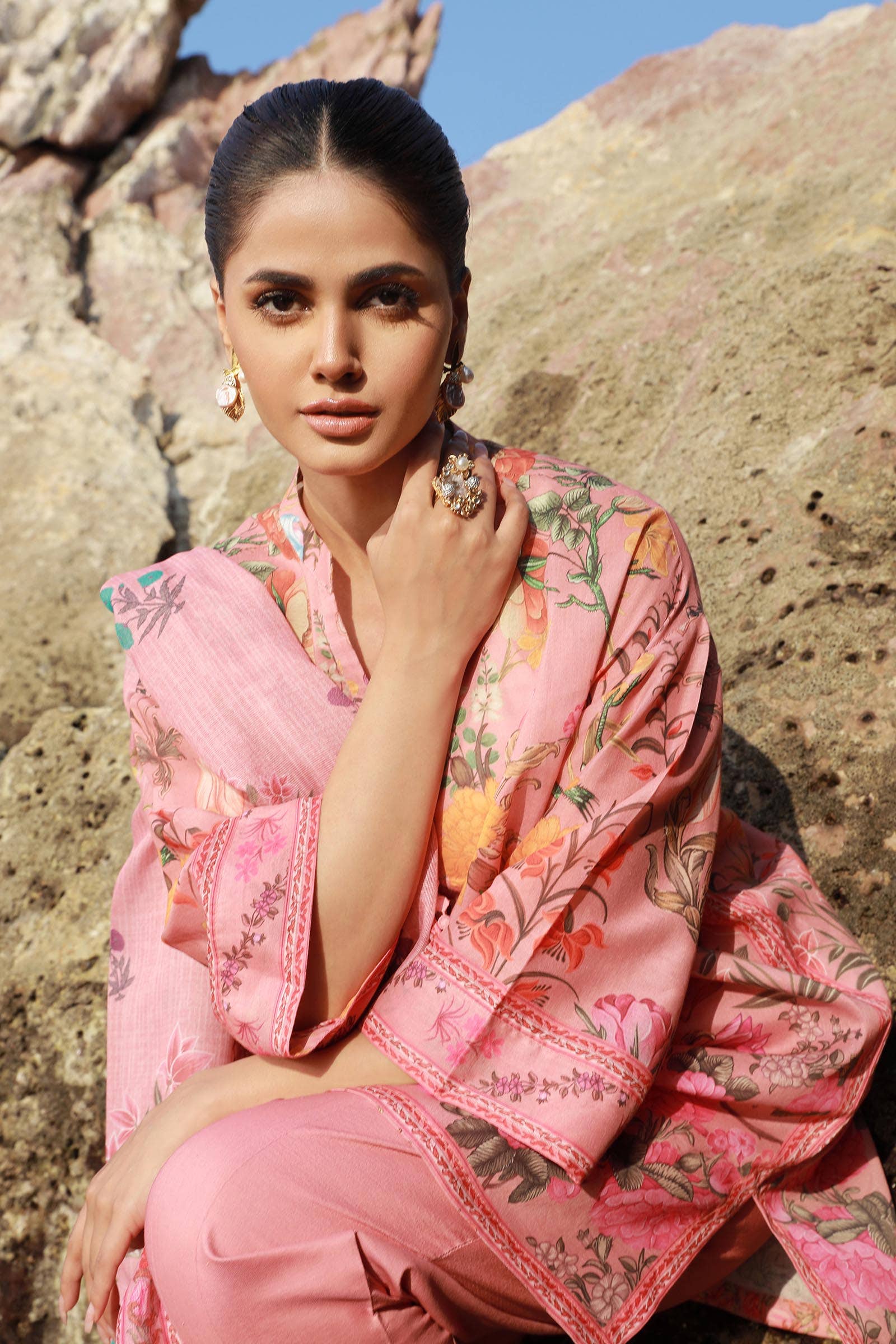 Sana Safinaz | Mahay Spring 24 | H241-019A-3CS - Ladies Clothes - Maria Faisal