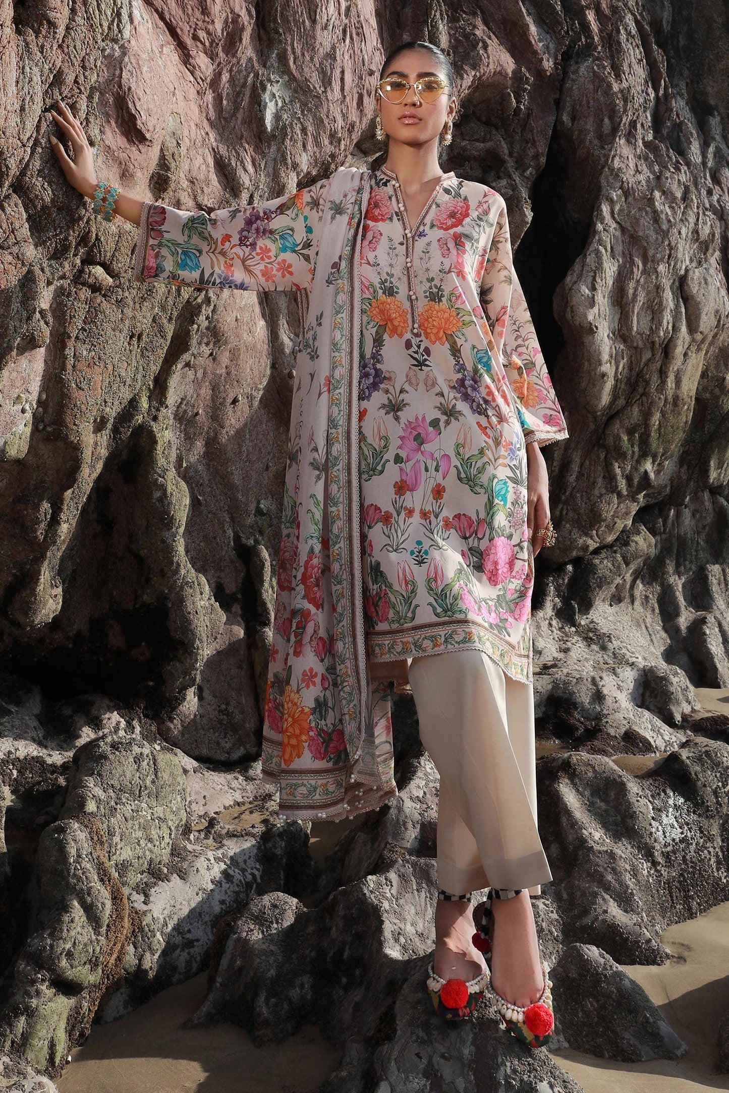 Sana Safinaz | Mahay Spring 24 | H241-019B-3CS - Ladies Clothes - Maria Faisal