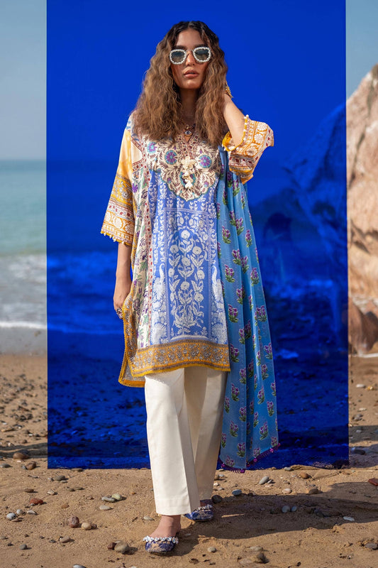 Sana Safinaz | Mahay Spring 24 | H241-003A-2BI - Ladies Clothes - Maria Faisal