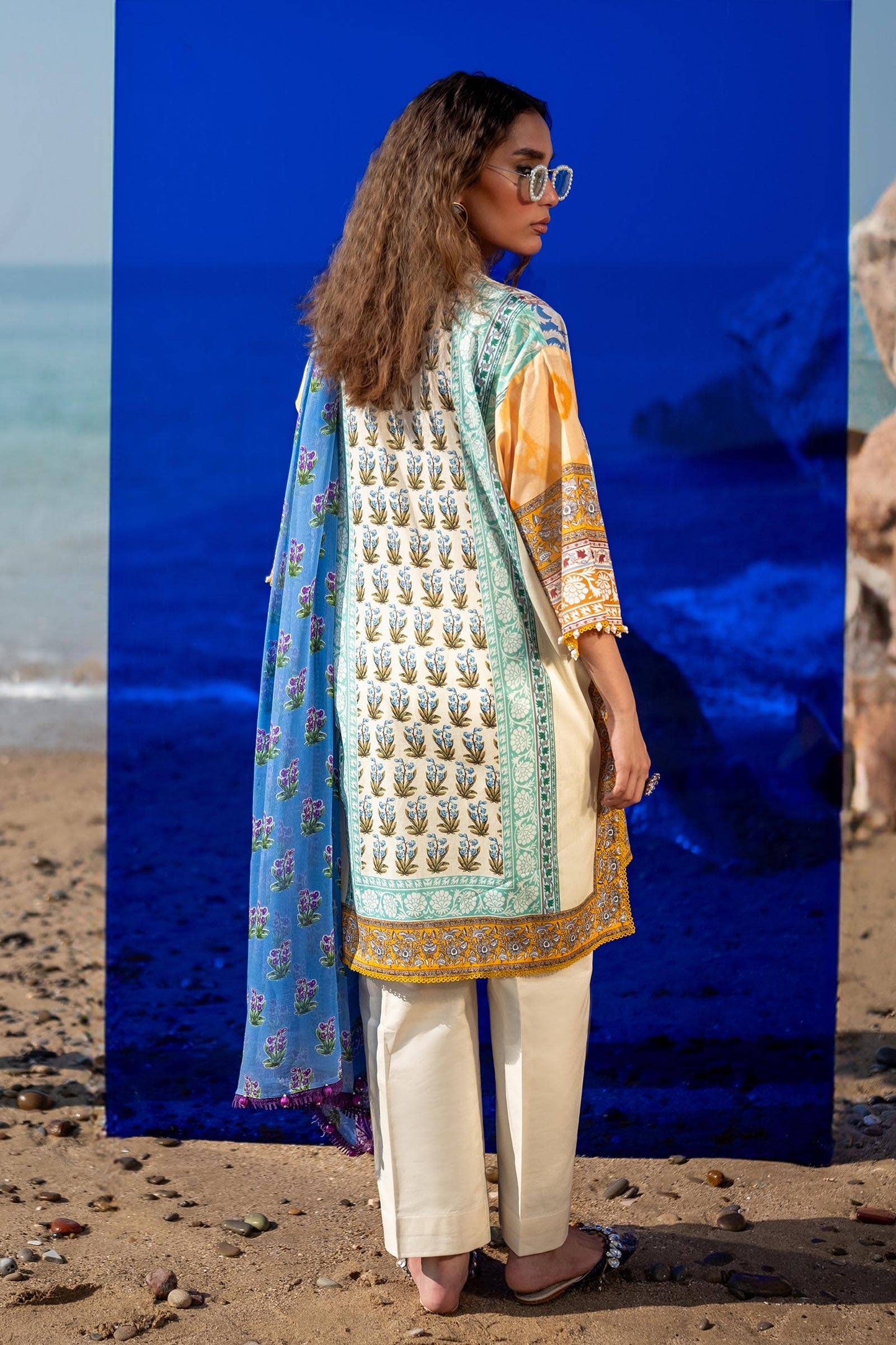 Sana Safinaz | Mahay Spring 24 | H241-003A-2BI - Ladies Clothes - Maria Faisal