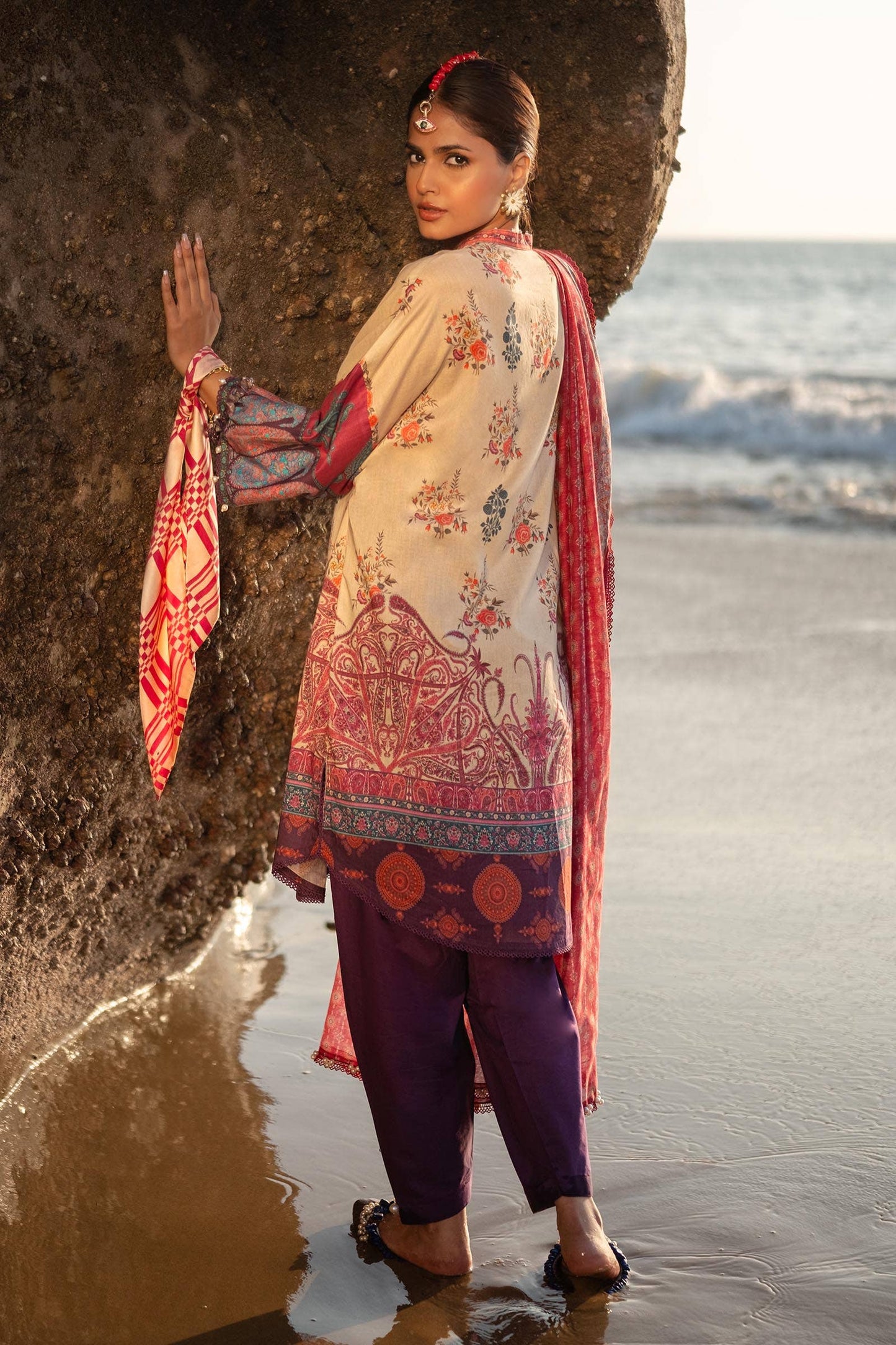 Sana Safinaz | Mahay Spring 24 | H241-021B-3DE - Ladies Clothes - Maria Faisal