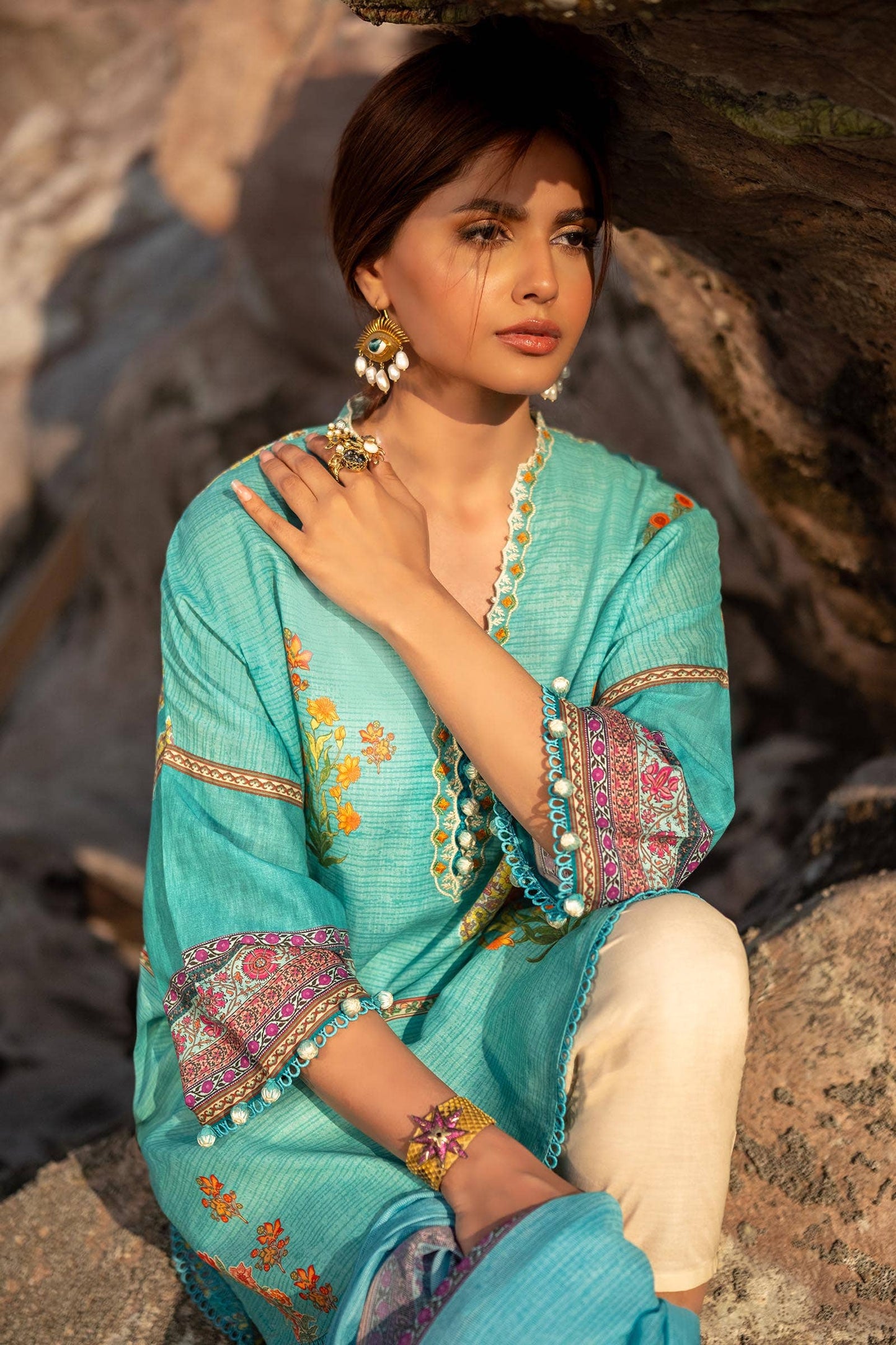 Sana Safinaz | Mahay Spring 24 | H241-022B-2BS - Ladies Clothes - Maria Faisal