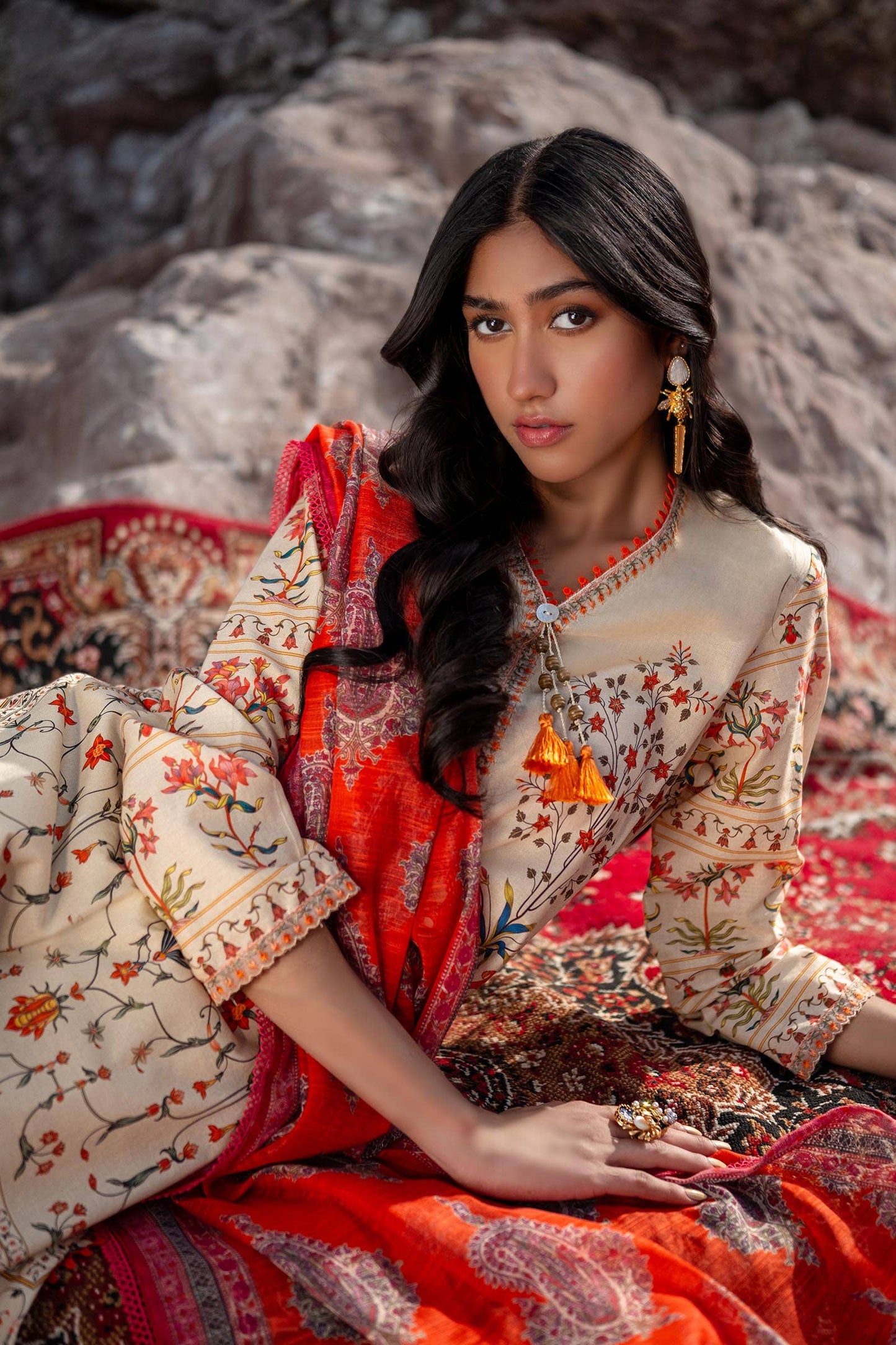 Sana Safinaz | Mahay Spring 24 | H241-023A-2DD - Ladies Clothes - Maria Faisal