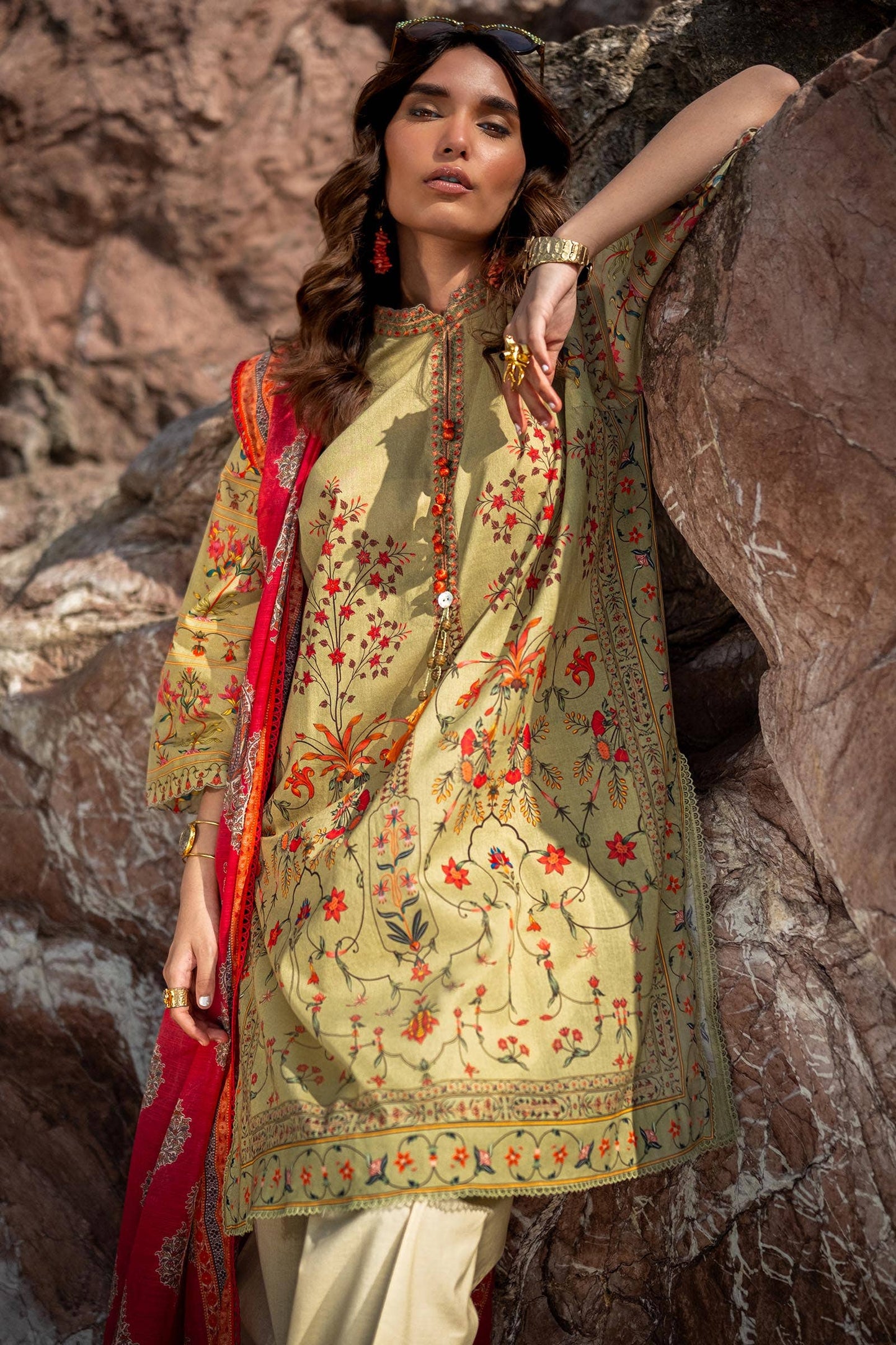 Sana Safinaz | Mahay Spring 24 | H241-023B-2DD - Ladies Clothes - Maria Faisal