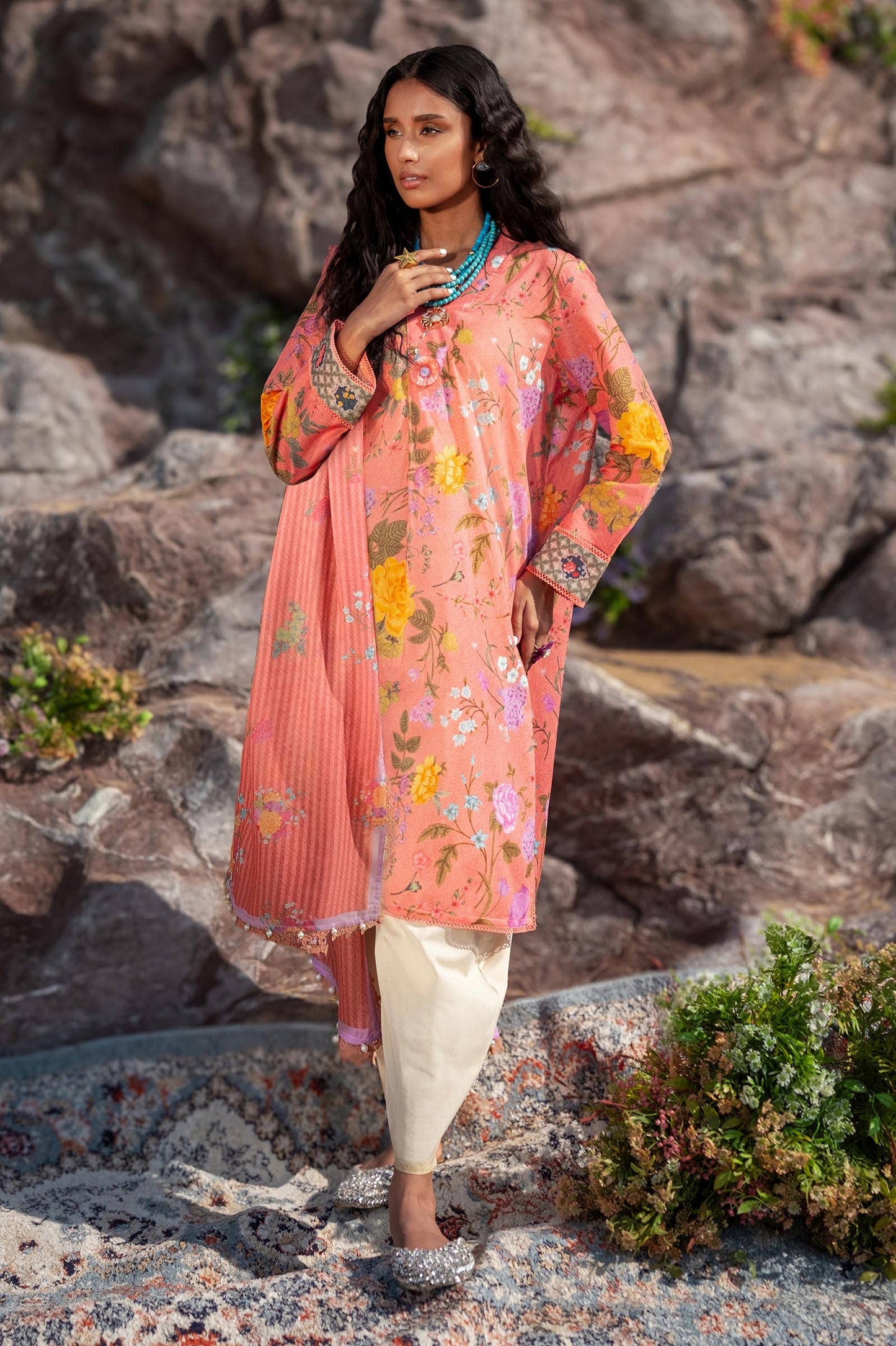 Sana Safinaz | Mahay Spring 24 | H241-007A-2S - Ladies Clothes - Maria Faisal