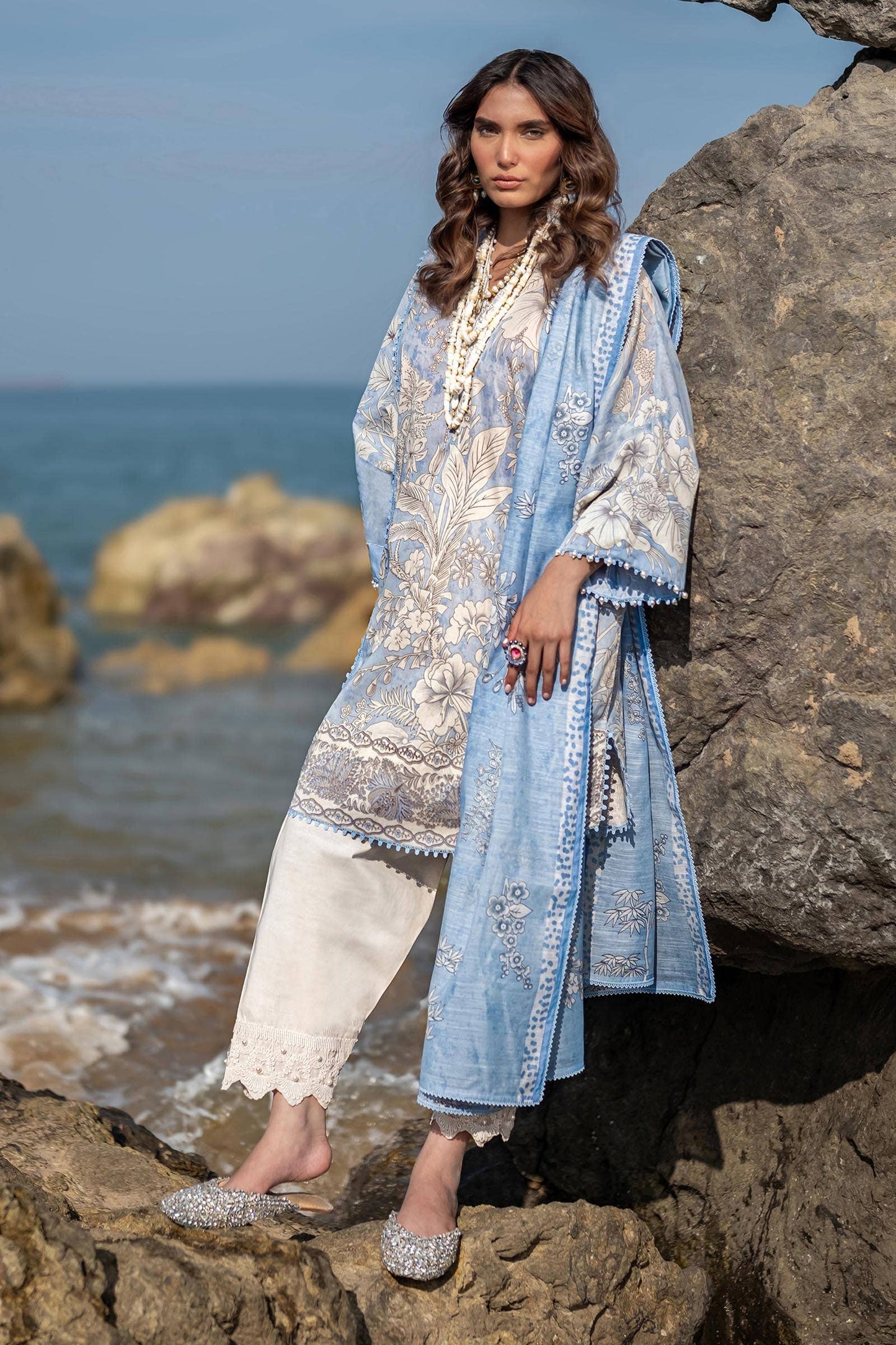 Sana Safinaz | Mahay Spring 24 | H241-009A-2DD - Ladies Clothes - Maria Faisal