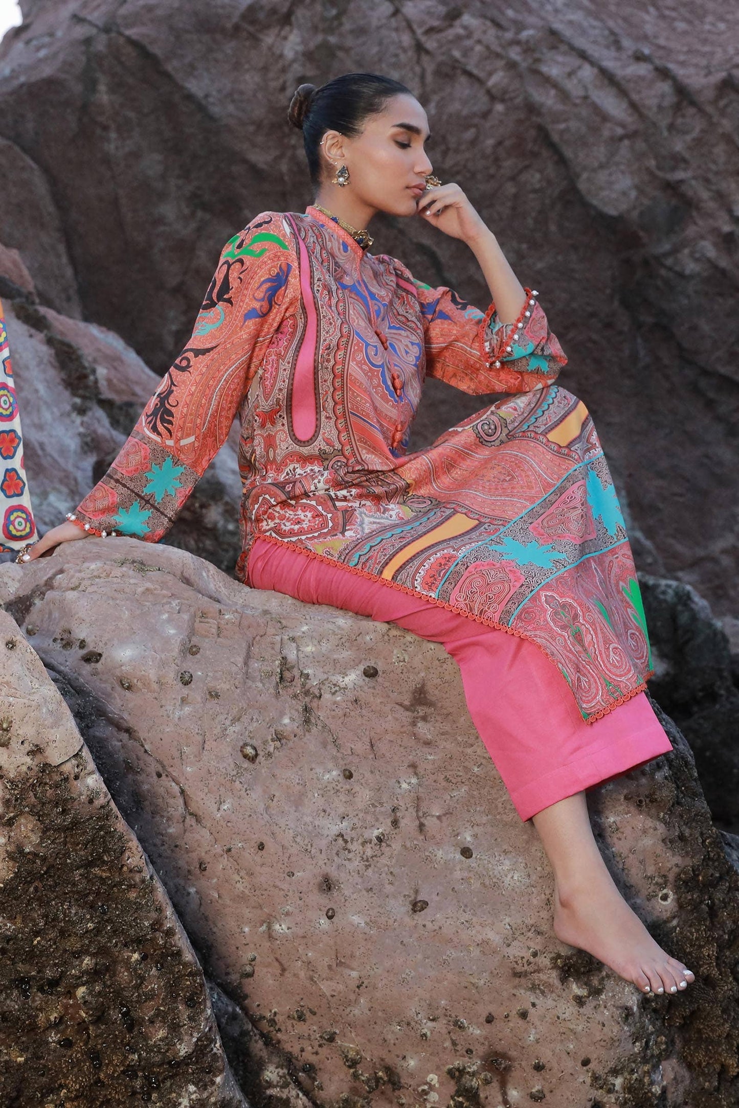 Sana Safinaz | Mahay Spring 24 | H241-012A-2C - Ladies Clothes - Maria Faisal