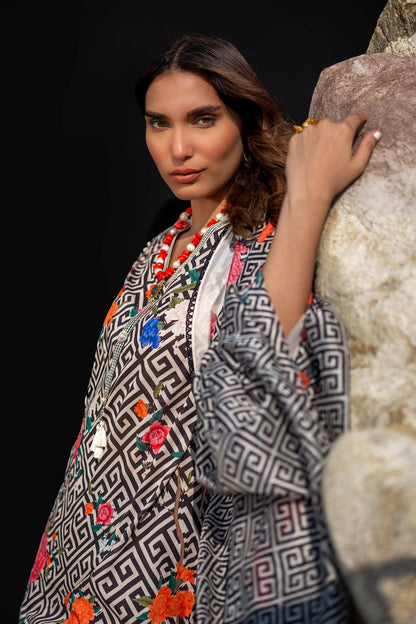 Sana Safinaz | Mahay Spring 24 | H241-013A-2BK - Ladies Clothes - Maria Faisal