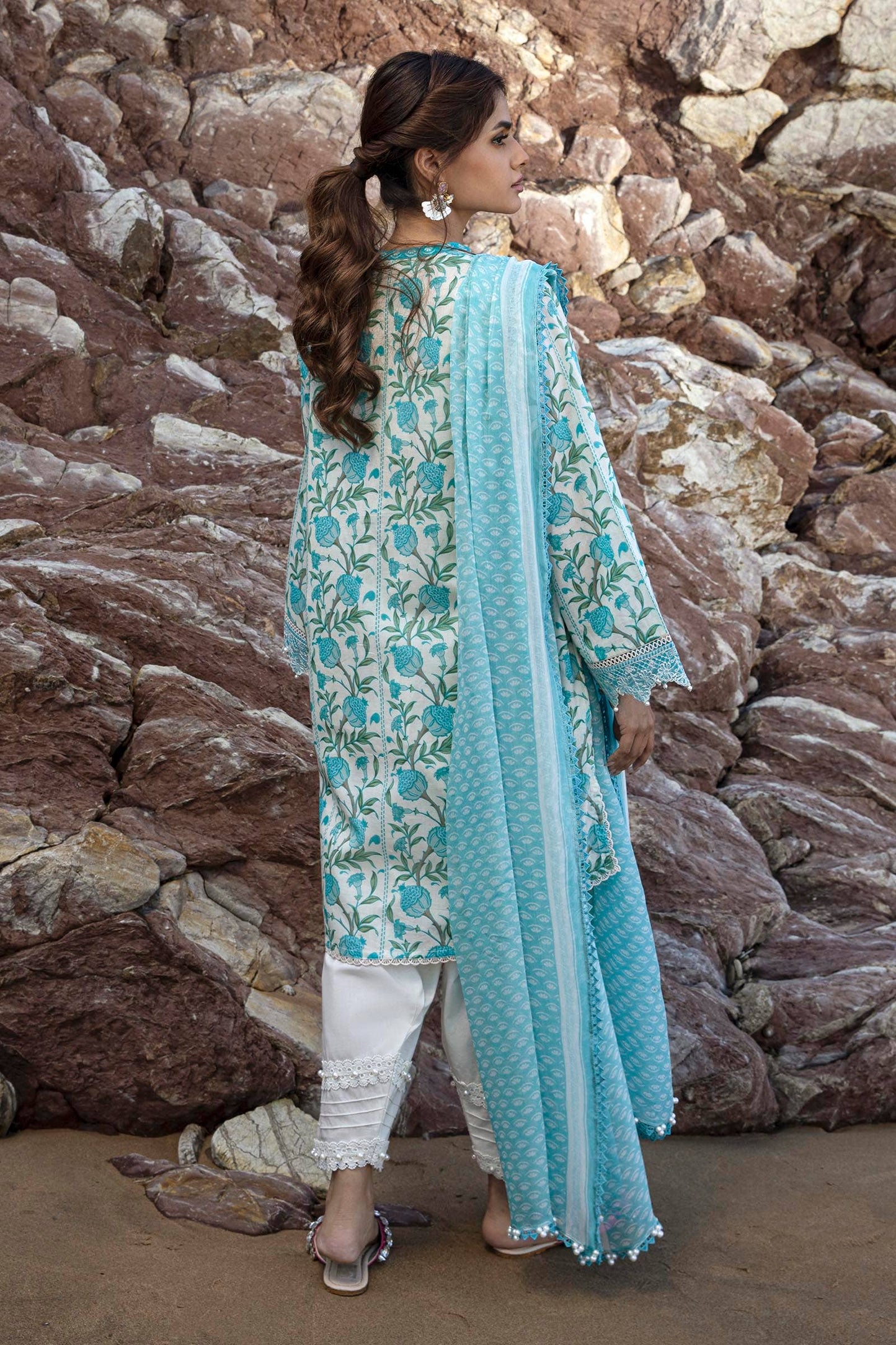 Sana Safinaz | Mahay Spring 24 | H241-002A-2BI - Ladies Clothes - Maria Faisal