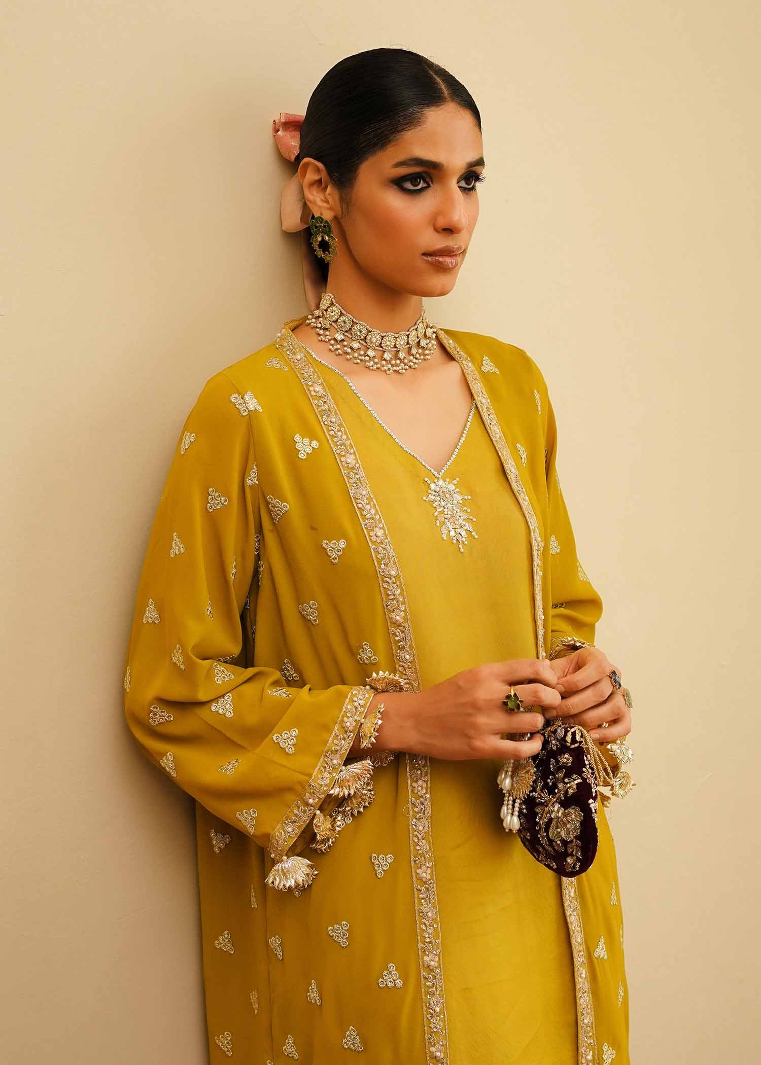 Mahgul | Eid Edit 2024 | Mustard Shine - Ladies Clothes 