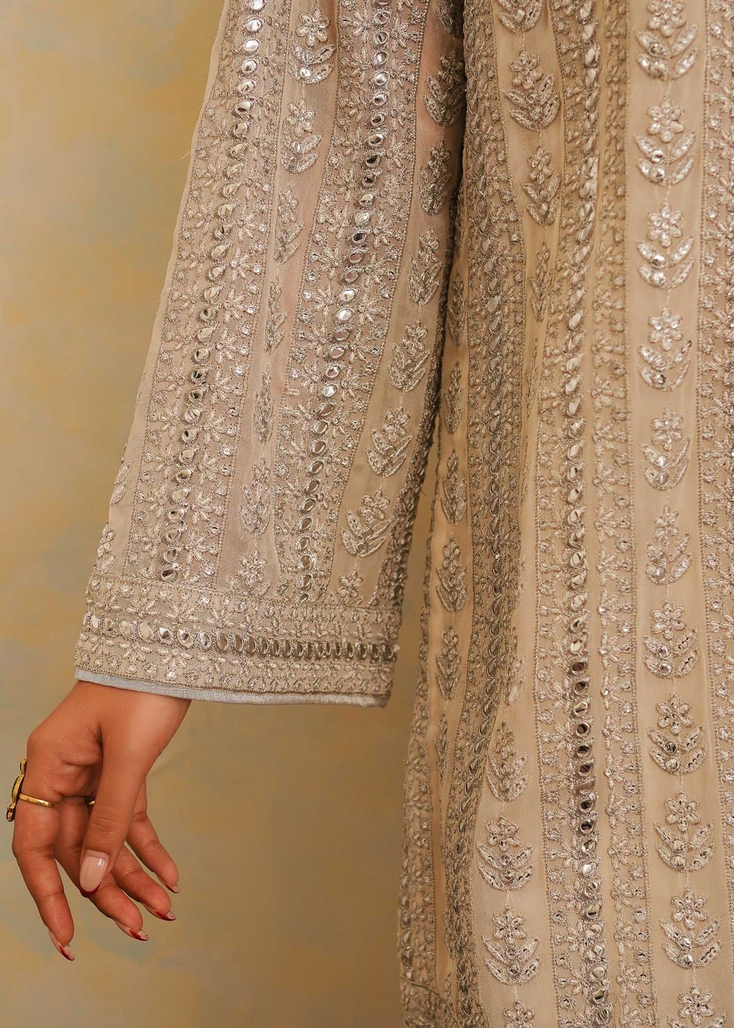 Mahgul | Eid Edit 2024 | Crushed Silver - Ladies Clothes 