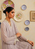 Mahgul | Eid Edit 2024 | Lavender Lines - Designer Dress with Intricate embroidery and embellishments. Shop elegent wedding dress at Maria Faisal.