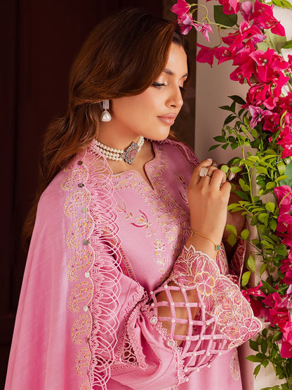 Mahnur | Nova Khaddar 25 | NK - 05 - is Pink dress from Mahnur - Ladies Clothes - Maria Faisal