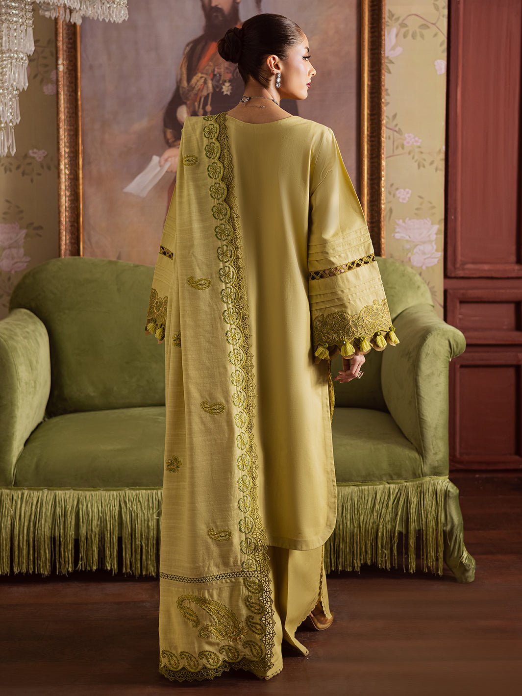 Mahnur | Nova Khaddar 25 | NK - 10 - is Mint Green dress from Mahnur - Ladies Clothes - Maria Faisal