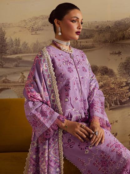 Mahnur | Nova Khaddar 25 | NK - 11 - is Purple Gray dress from Mahnur - Ladies Clothes - Maria Faisal