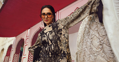 Maria B | M Prints Winter 25 | MPT-2702-B - Casual Dress - available at Maria Faisal in UK and USA.