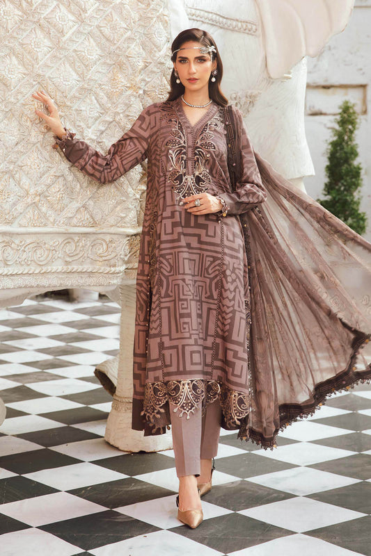 Maria B | M Prints Winter 25 | MPT-2703-B - Casual Dress - available at Maria Faisal in UK and USA.
