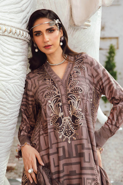 Maria B | M Prints Winter 25 | MPT-2703-B - Casual Dress - available at Maria Faisal in UK and USA.