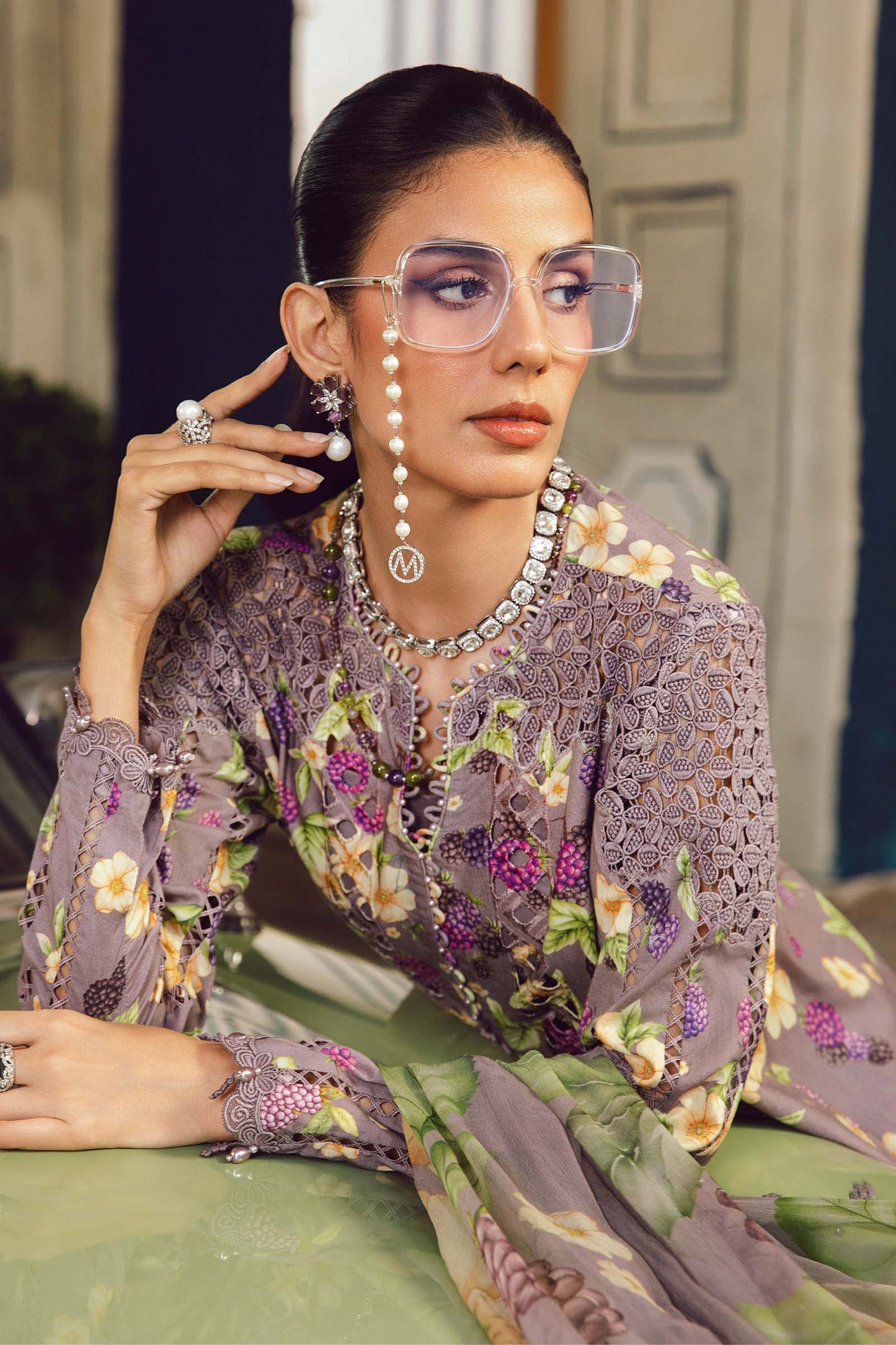 Maria B | M Prints Winter 25 |  MPT-2706-B - Casual Dress - available at Maria Faisal in UK and USA.