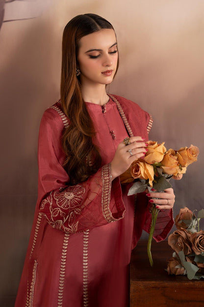 Maria B | Pre fall Dresses | MBS - W25 - 01 A - is Pink dress from Maria B - Ladies Clothes - Maria Faisal