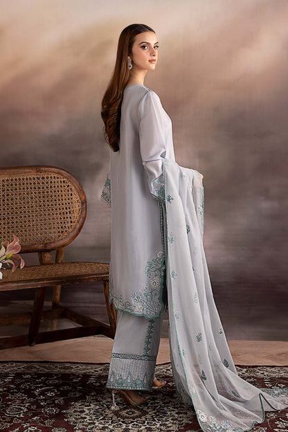 Maria B | Pre fall Dresses | MBS - W25 - 07 L - is Blue dress from Maria B - Ladies Clothes - Maria Faisal