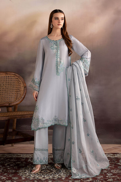 Maria B | Pre fall Dresses | MBS - W25 - 07 L - is Blue dress from Maria B - Ladies Clothes - Maria Faisal
