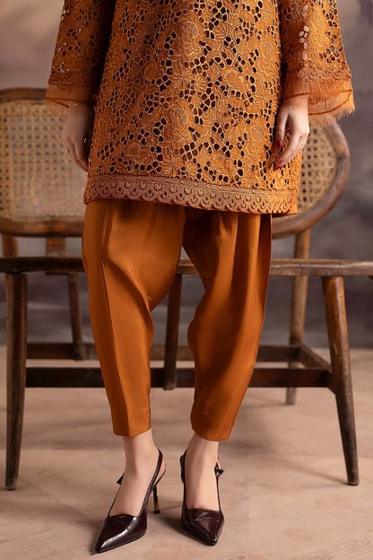 Maria B | Pre fall Dresses | MBS - W25 - 17 RU - is Rust dress from Maria B - Ladies Clothes - Maria Faisal