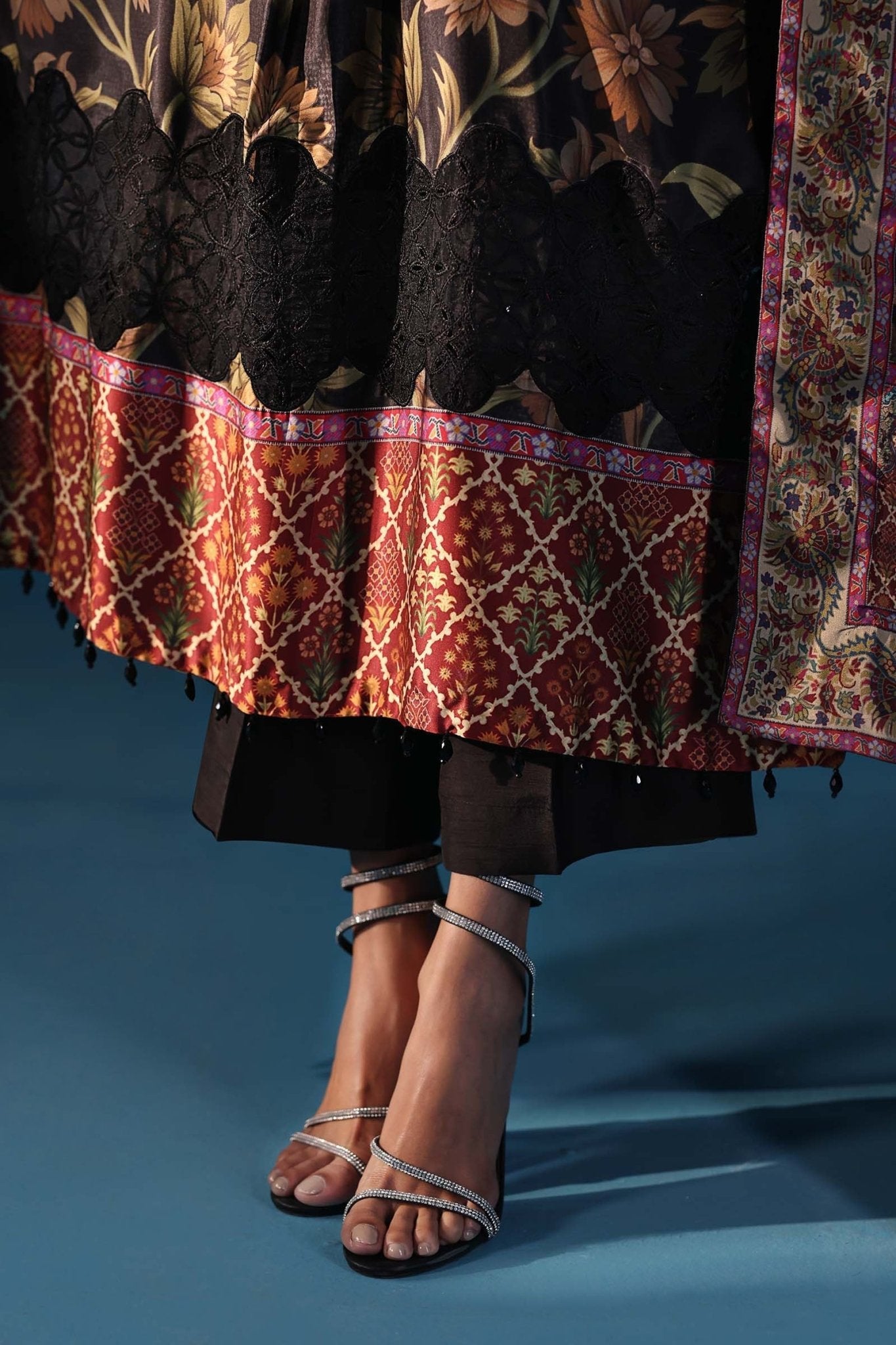 Maria B | Pre fall Dresses | MPS - W25 - 07 B - is Black dress from Maria B - Ladies Clothes - Maria Faisal