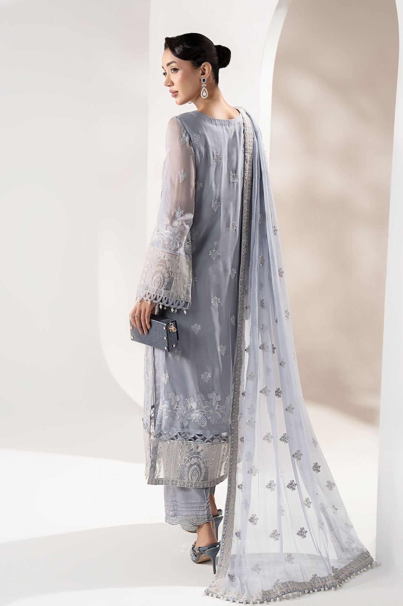 Maria B | Pre fall Dresses | SF - W25 - 47 I - is Blue dress from Maria B - Ladies Clothes - Maria Faisal