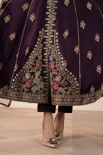 Maria B | Pre fall Dresses | SF - W25 - 94 P - is Purple dress from Maria B - Ladies Clothes - Maria Faisal