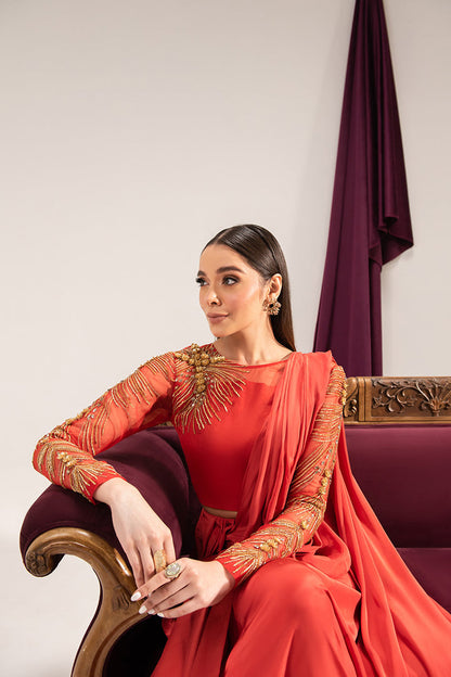 Maria Osama Khan | Tiffany Formals | Carnelian - Ladies Clothes - Maria Faisal